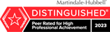 Logo Recognizing The Bonneau Law Firm's affiliation with Martindale Hubbell